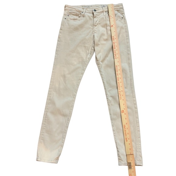 AG Adriano Goldschmied Farrah Skinny Ankle Pants Tan High Rise Women Size 29R - Picture 10 of 12